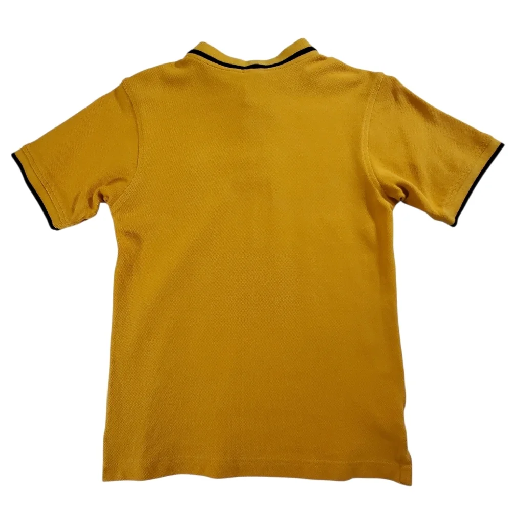 K1223 * Gymboree Boys Barkside Academy Short Sleeve Polo Yellow Size 8